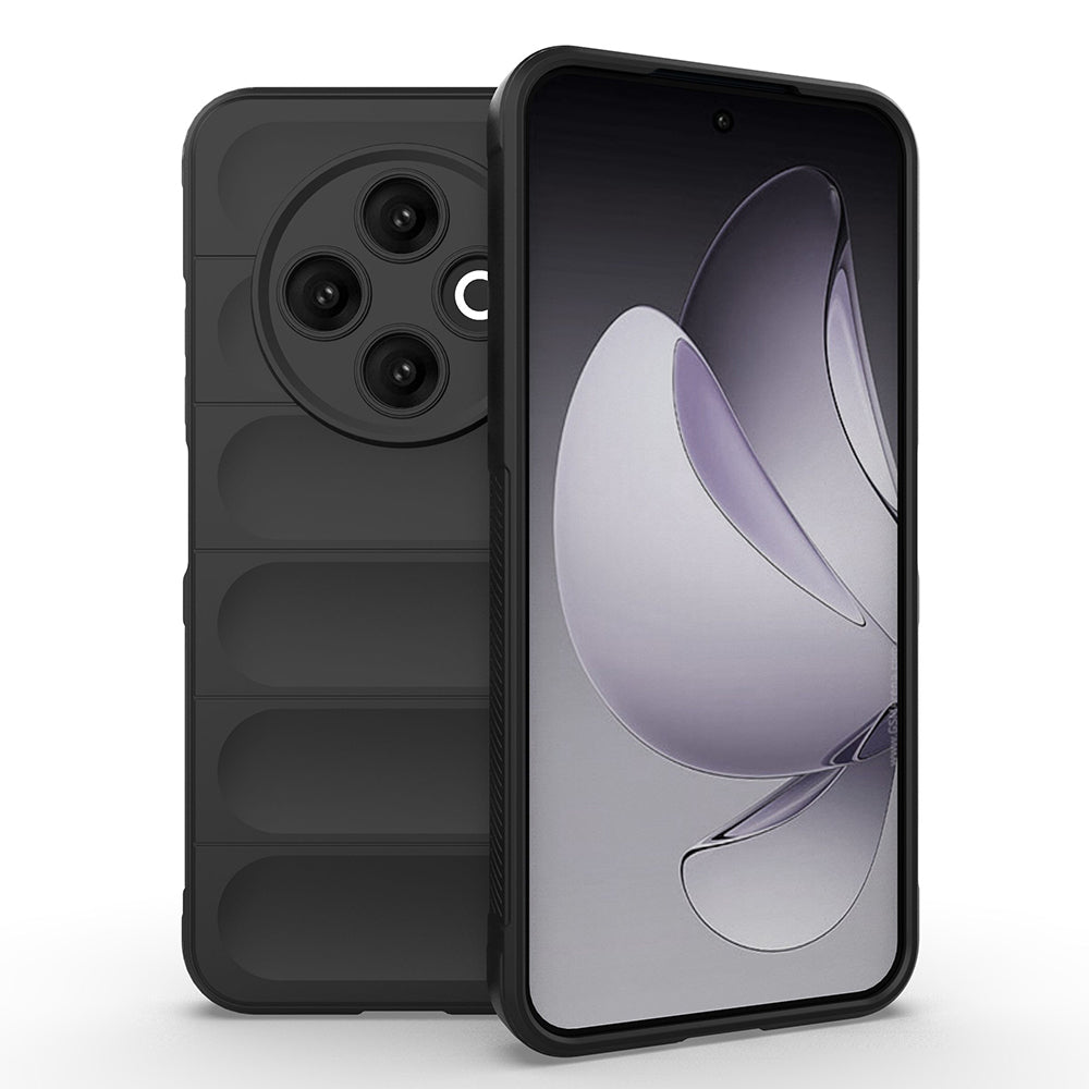 Tecno Spark 30C 4G Case Flexible TPU Hollow Back Surface Design Zore Ethnic Silicone Cover Black