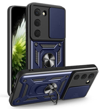Tecno Spark 40 Pro Kılıf Magnetik Standlı Kamera Korumalı Zore Sürgülü Vega Kapak