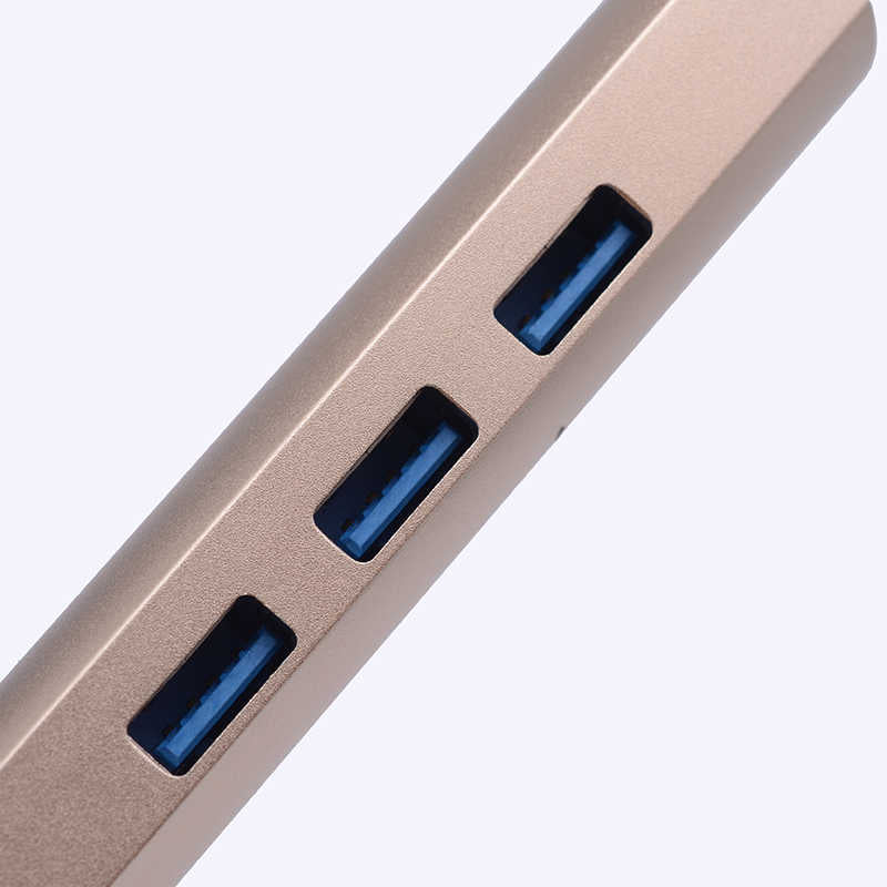 USB Duplicator USB-C to USB 3.0 HUB Adapter Black