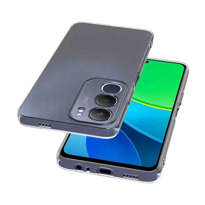 Vivo Y19S Case Zore Super Silicone Cover Transparent