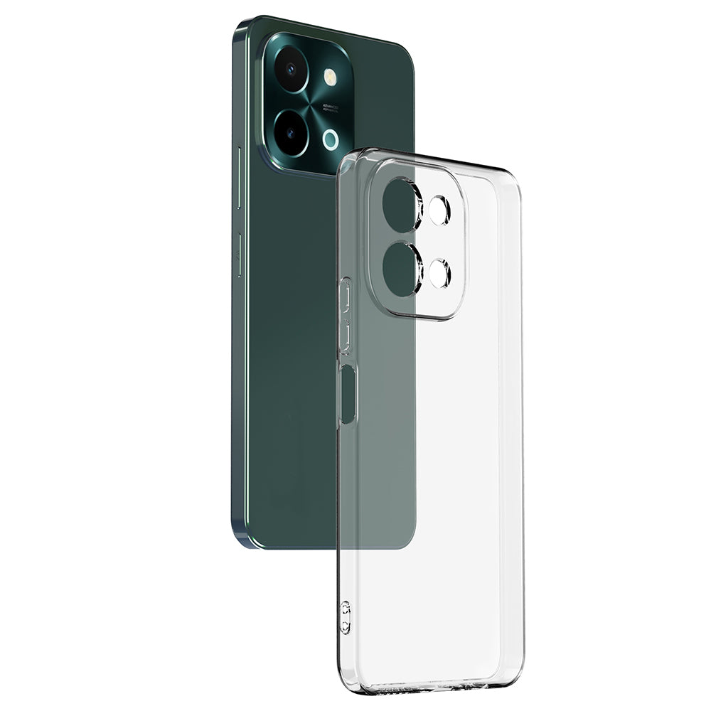 Vivo Y28 Case Zore Super Silicone Cover Transparent