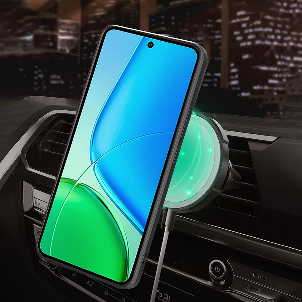Vivo Y29 4G Case Magnetic Stand Camera Protection Zore Sliding Vega Cover Black