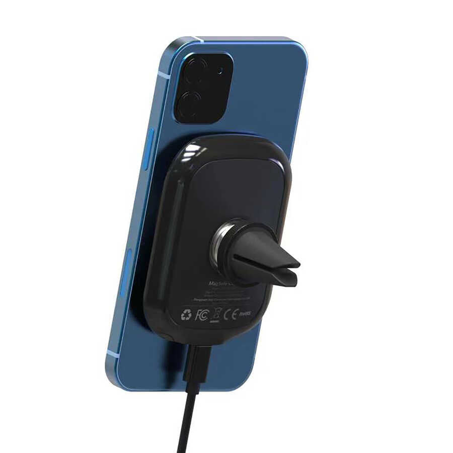 Vokamo WRL-01 Magnetic Wireless Charger Car Phone Holder Black