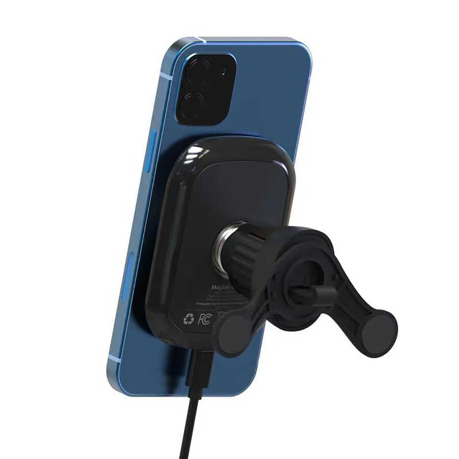 Vokamo WRL-01 Magnetic Wireless Charger Car Phone Holder Black