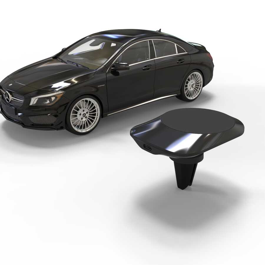 Vokamo WRL-01 Magnetic Wireless Charger Car Phone Holder Black