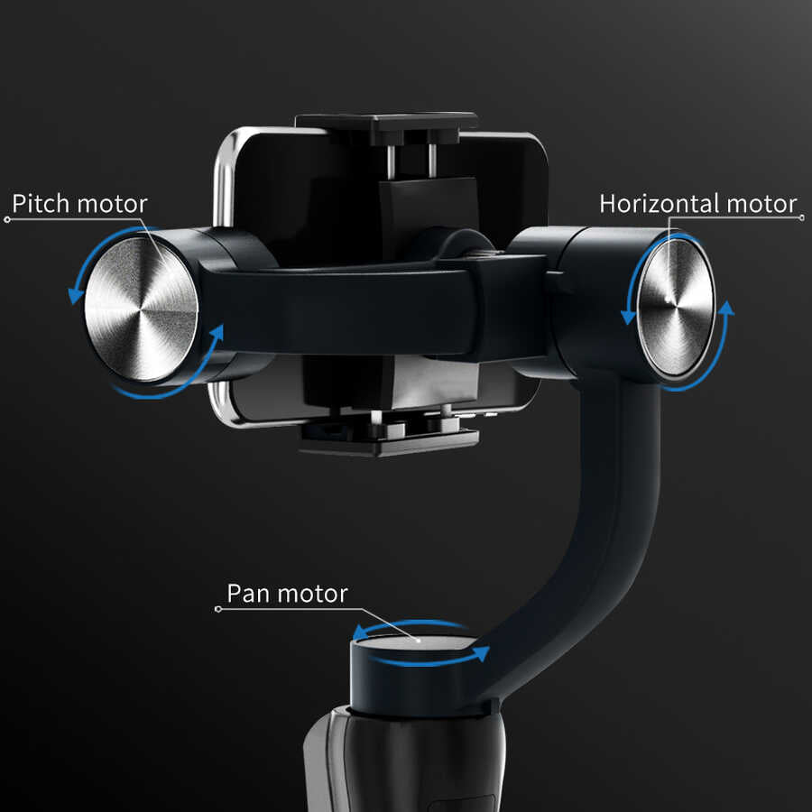 Wiwu 3-Axis S5B Gimbal Stabilizer Black
