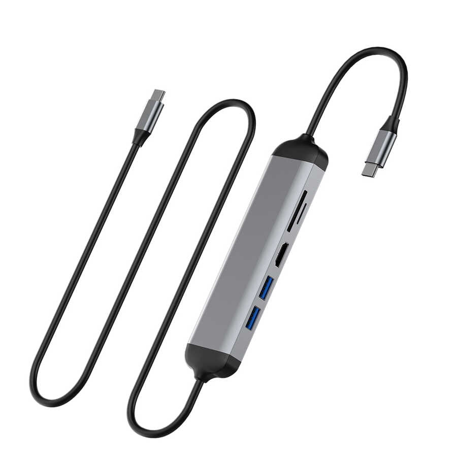 Wiwu A521H Type-C Hub Gray