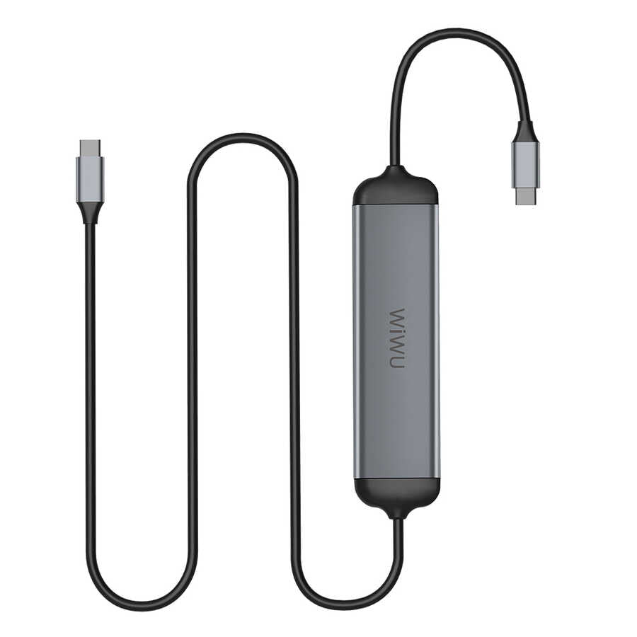 Wiwu A521H Type-C Hub Gray