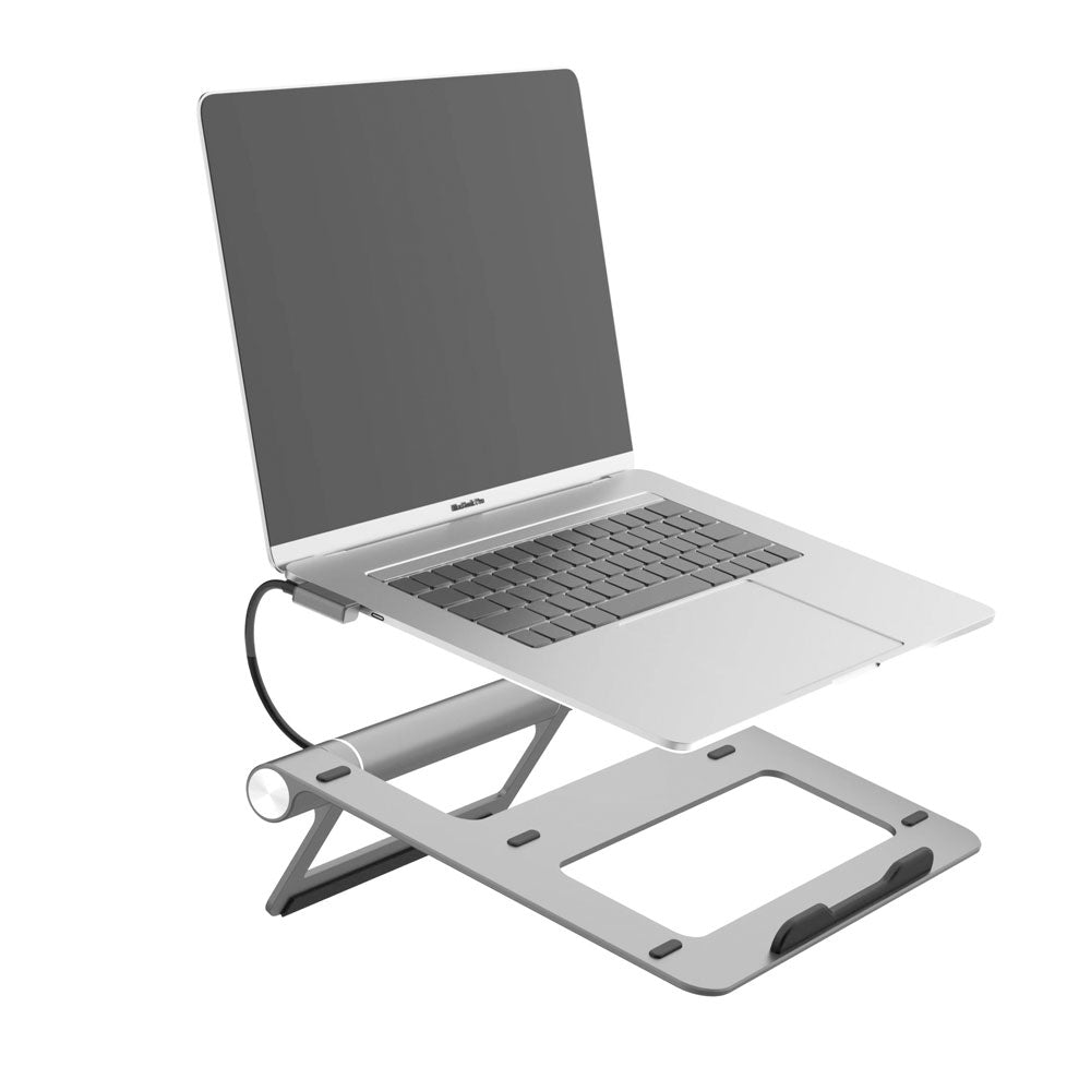 Wiwu A821CH 8in1 Hub Docking Station Notebook Laptop Stand PD3.0/USB3.0/RJ45 (1000Mbps)/SD/TF/HDMI (4K@30Hz) Gray