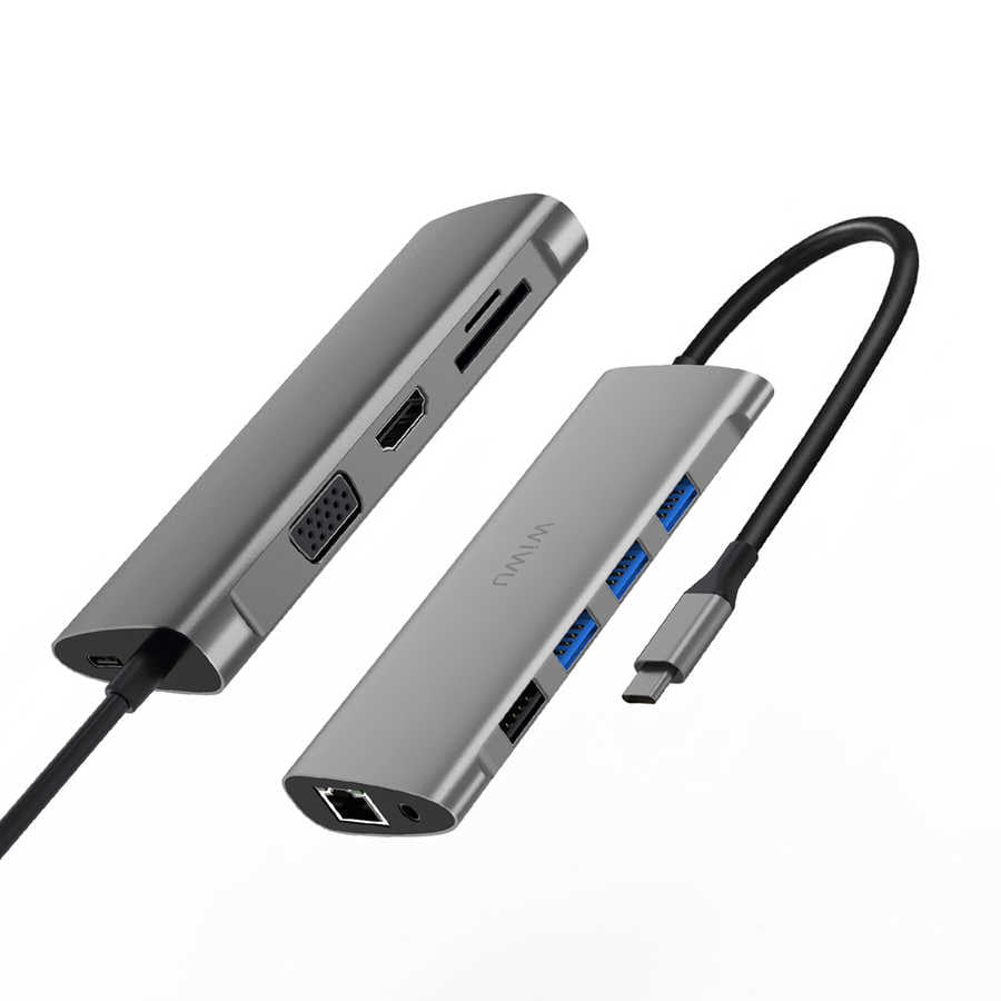 Wiwu Alpha 11 in 1 Type-C Hub Silver