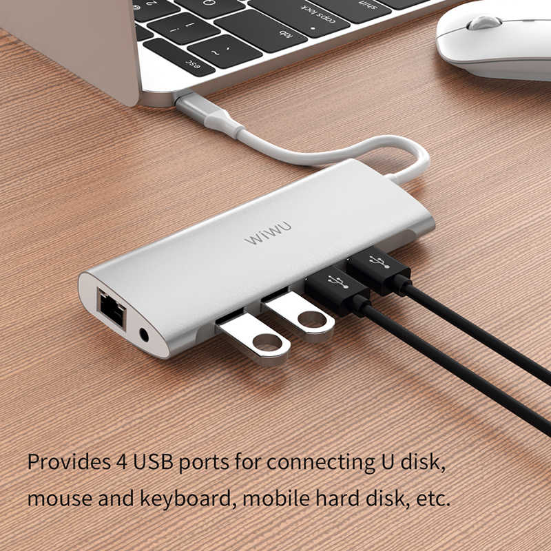 Wiwu Alpha 11 in 1 Type-C Hub Silver