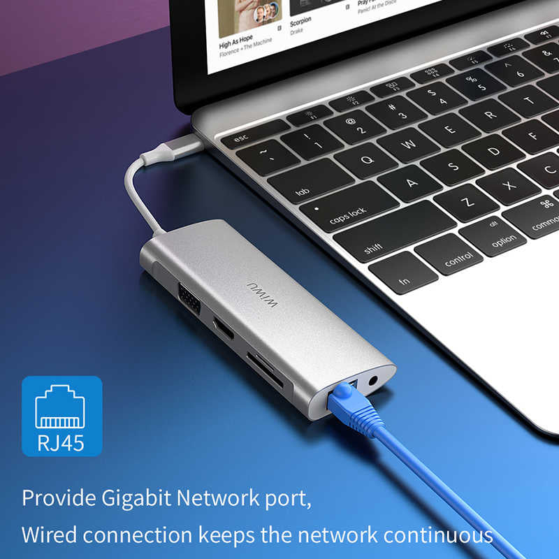 Wiwu Alpha 11 in 1 Type-C Hub Silver