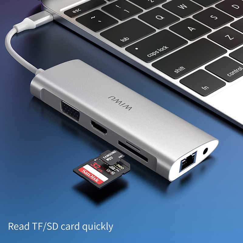 Wiwu Alpha 11 in 1 Type-C Hub Silver