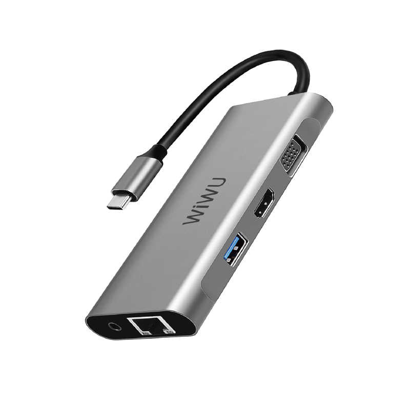 Wiwu Alpha 11312H 11 in 1 Type-C Hub Gray