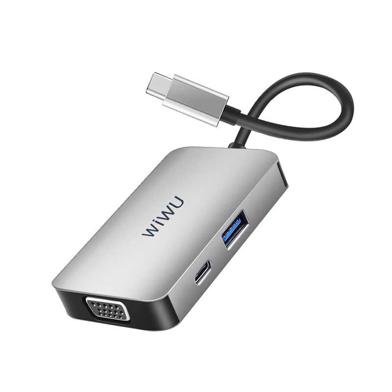 Wiwu Alpha 513HVP Type-C to VGA Adapter Silver