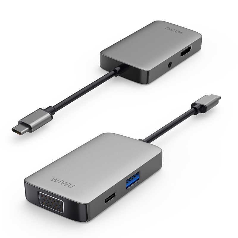 Wiwu Alpha 513HVP Type-C to VGA Adapter Silver