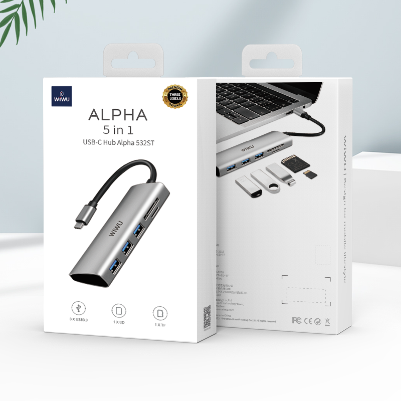Wiwu Alpha 532ST Type-C Hub Gray