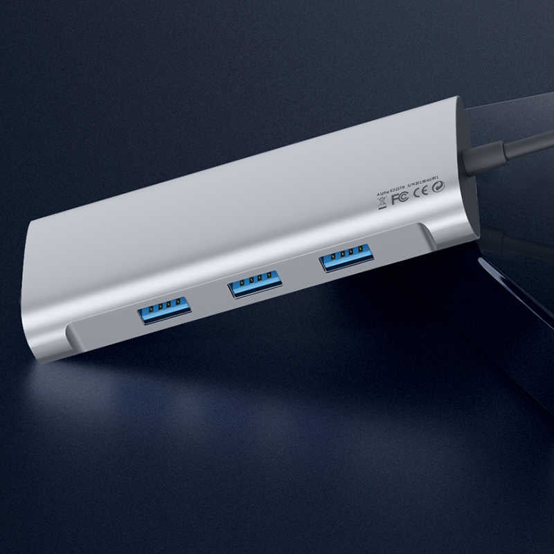 Wiwu Alpha 631STR Type-C Hub Silver