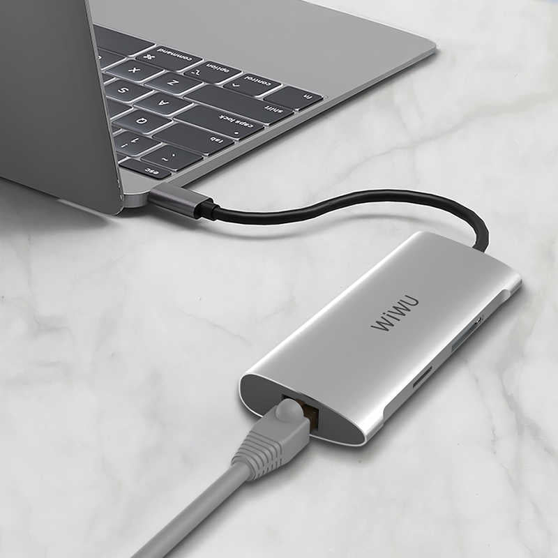 Wiwu Alpha 631STR Type-C Hub Silver