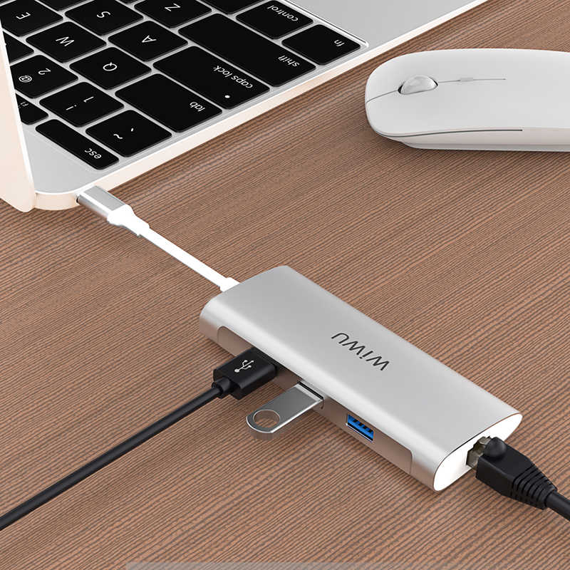 Wiwu Alpha 631STR Type-C Hub Silver