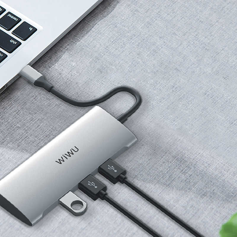 Wiwu Alpha 731HP Type-C Hub Gray