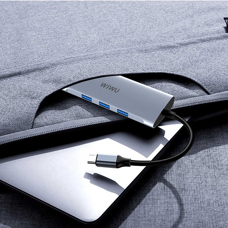 Wiwu Alpha 731HP Type-C Hub Gray