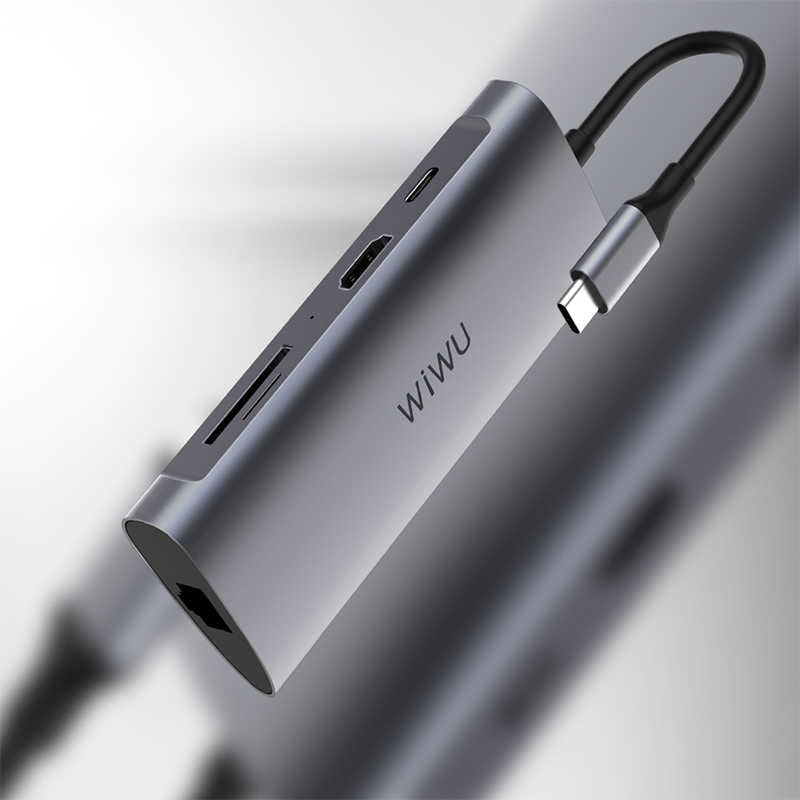Wiwu Alpha 831HRT Type-C Hub Gray
