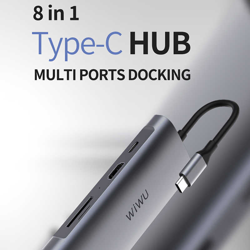 Wiwu Alpha 831HRT Type-C Hub Silver