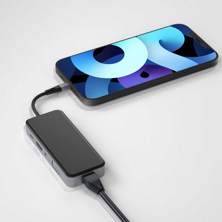 Wiwu Alpha 921HRT Lightning Hub Gray