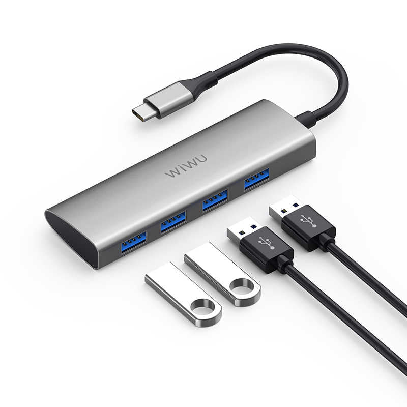 Wiwu Alpha A440 Type-C Hub Gray