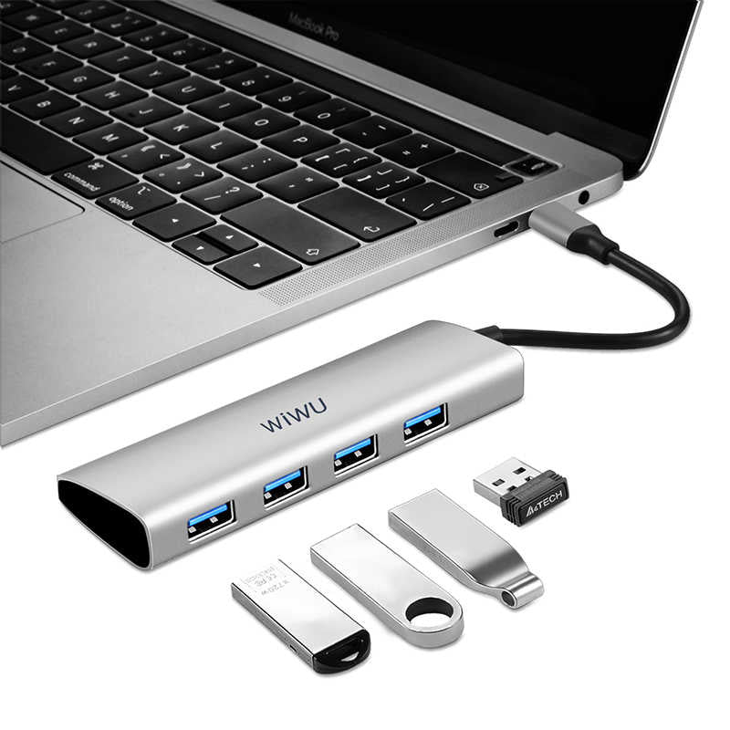 Wiwu Alpha A440 Type-C Hub Silver
