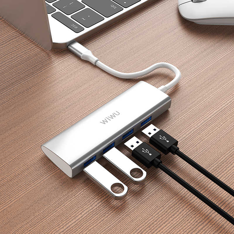 Wiwu Alpha A440 Type-C Hub Gray