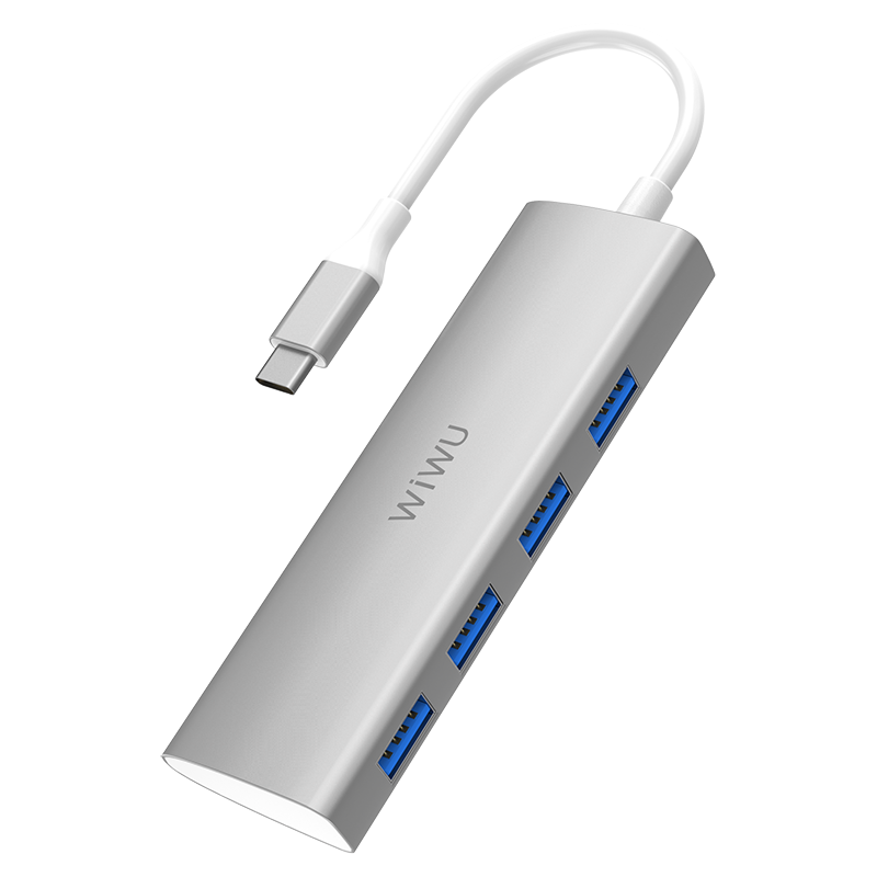 Wiwu Alpha A440 Type-C Hub Silver