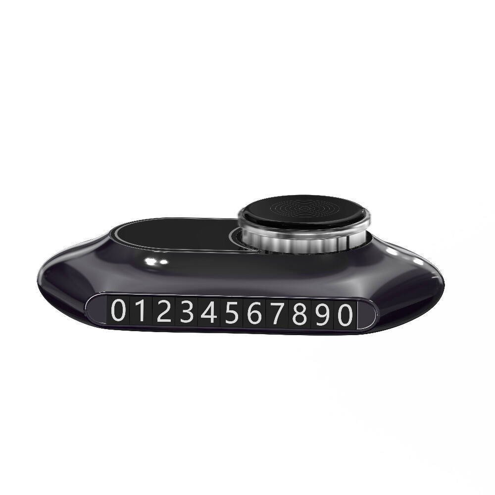 Wiwu AR-002 Solar Rotatable Aroma Therapy Scented Vehicle Parking Numberer Black