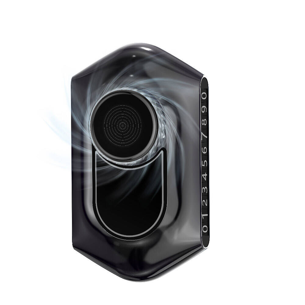 Wiwu AR-002 Solar Rotatable Aroma Therapy Scented Vehicle Parking Numberer Black