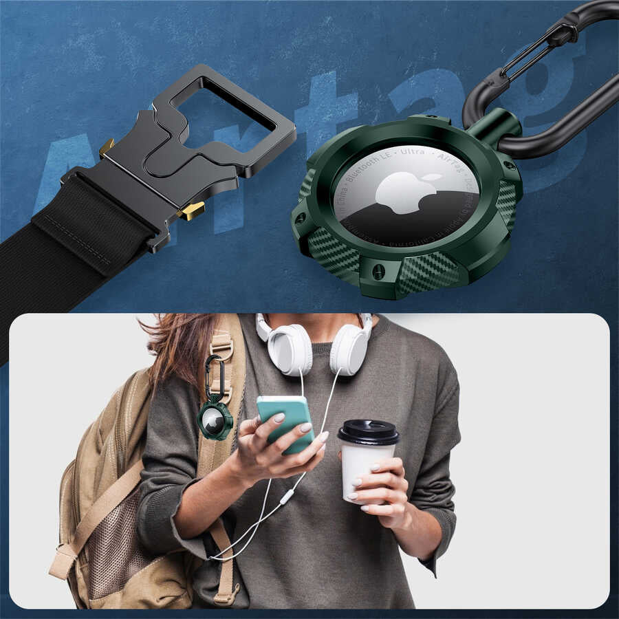 Wiwu Armor Kılıf Airtag Anahtarlık Pembe