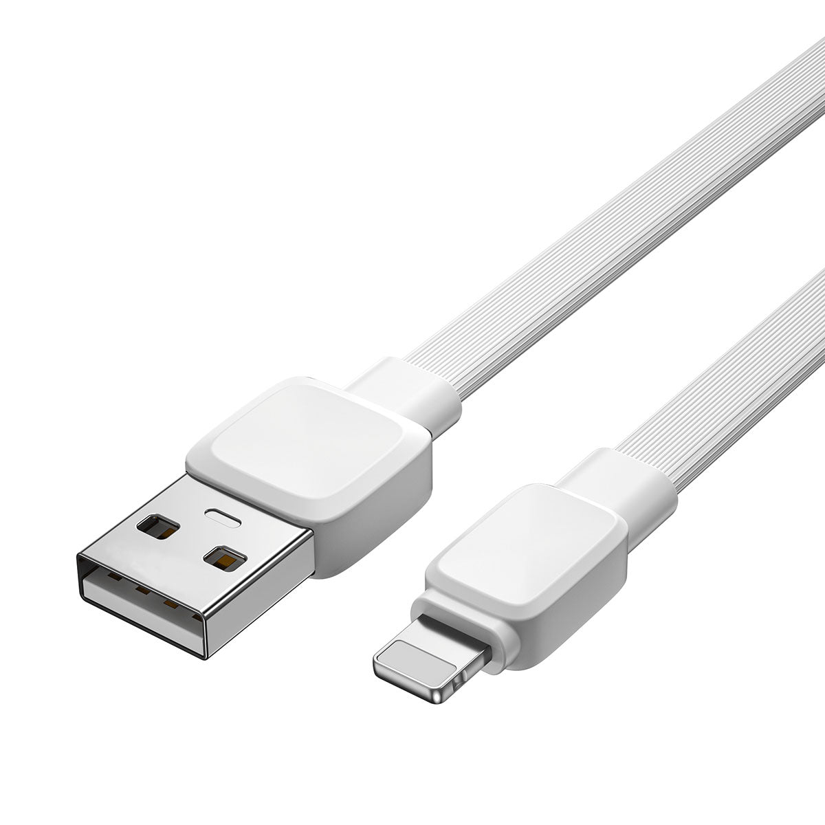 Wiwu Bravo Wİ-C003 Flat Design Lightning USB Cable 1M White