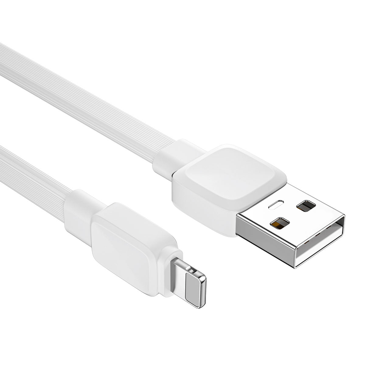 Wiwu Bravo Wİ-C003 Flat Design Lightning USB Cable 1M White