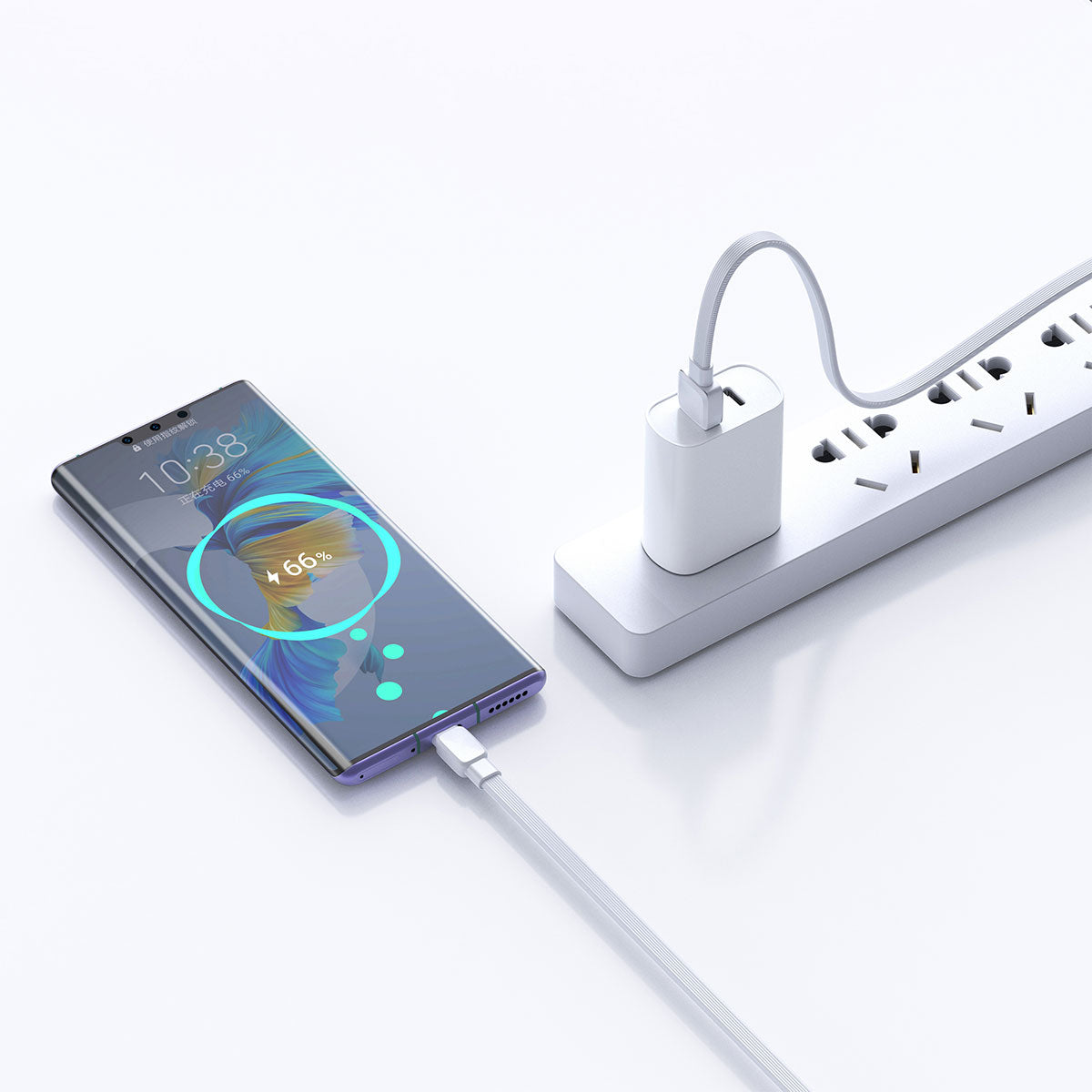 Wiwu Bravo Wİ-C003 Yassı Tasarım Type-C Usb Kablo 1M Siyah