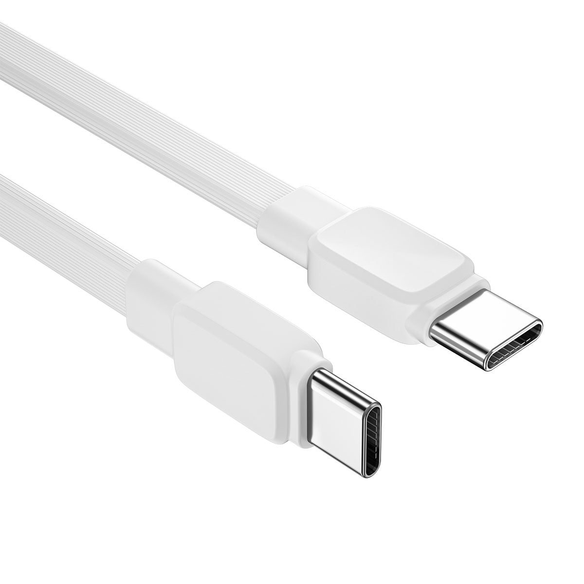 Wiwu Bravo Wİ-C004 Flat Design 60W Fast Charging Type-C to Type-C PD Cable 1M Black
