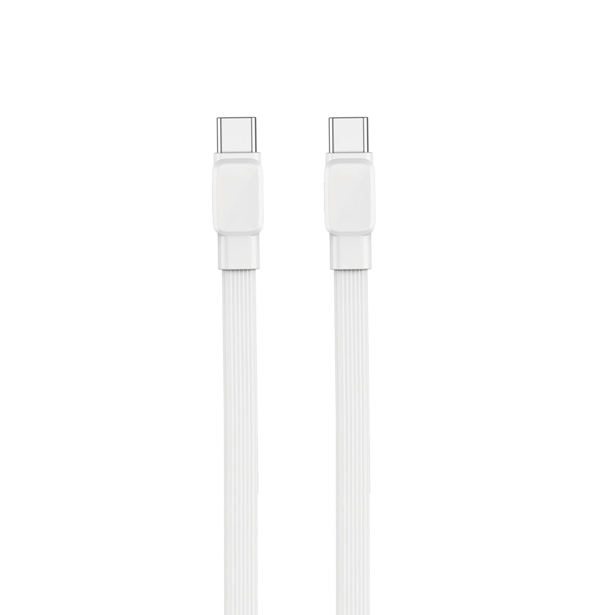 Wiwu Bravo Wİ-C004 Flat Design 60W Fast Charging Type-C to Type-C PD Cable 1M Black