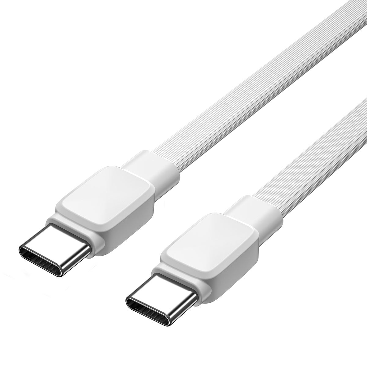 Wiwu Bravo Wİ-C004 Flat Design 60W Fast Charging Type-C to Type-C PD Cable 1M Black