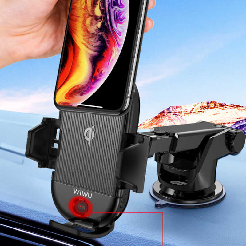 Wiwu CH-302 Liberator Wireless Car Phone Holder Black