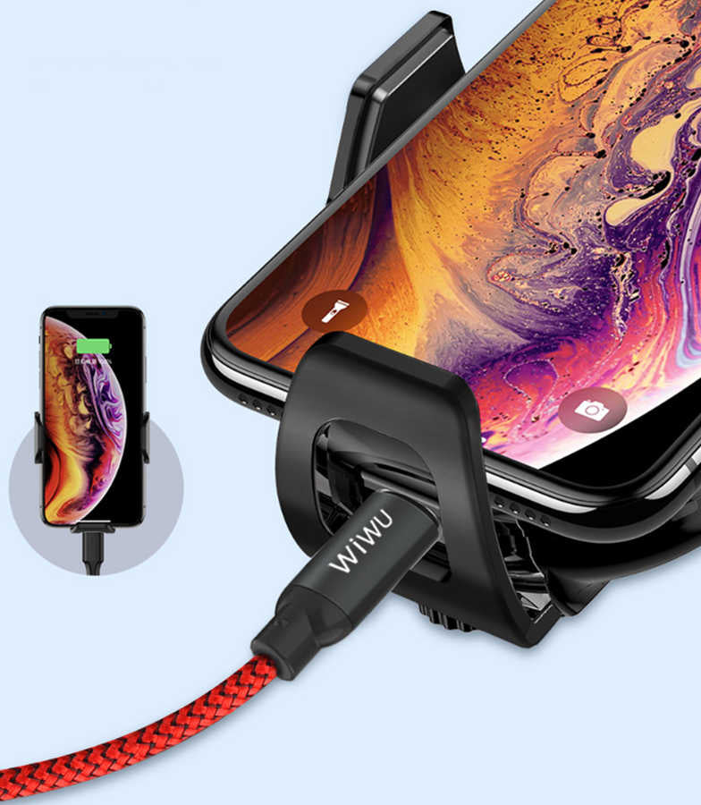 Wiwu CH-302 Liberator Wireless Car Phone Holder Black