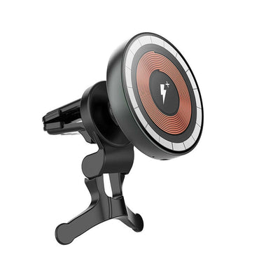 Wiwu CH-309 In-Car Magnetic Wireless Charging Phone Holder Ventilation Design Black