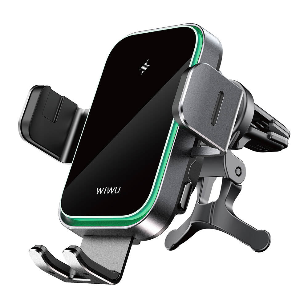 Wiwu CH-313 Wireless Charging Extendable Suction Cup Car Phone Holder Black