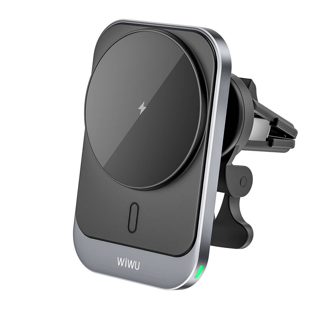Wiwu CH-314 Magnetic Wireless Charging Car Phone Holder Ventilation Design Black