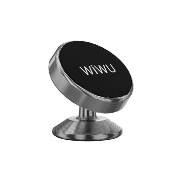 Wiwu CH003 360 Degree Rotating Magnetic Flat Floor Version Car Phone Holder Gray