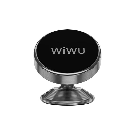 Wiwu CH003 360 Degree Rotating Magnetic Flat Floor Version Car Phone Holder Gray