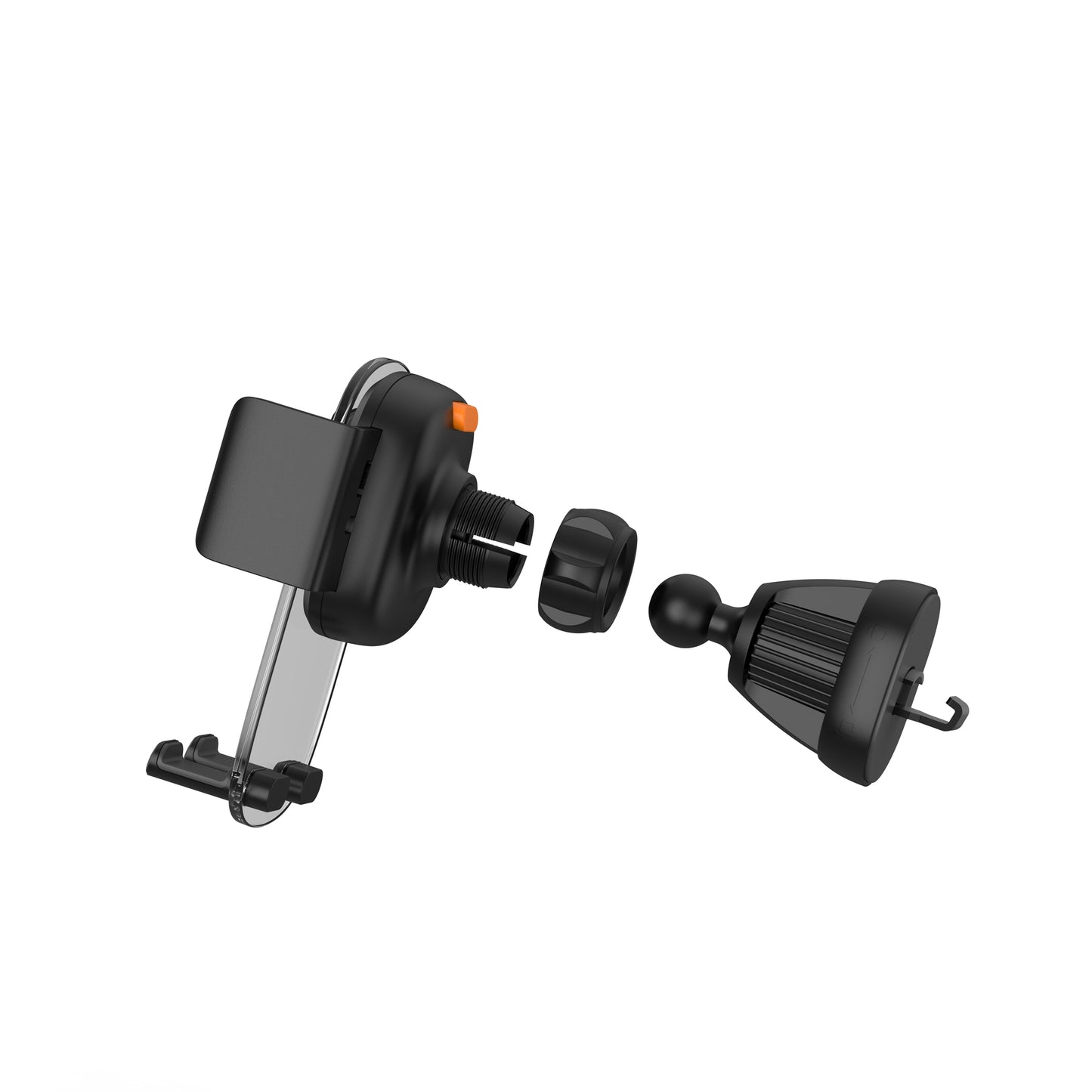 Wiwu CH008 Phone Weight Powered Ventilation Design Car Phone Holder Black